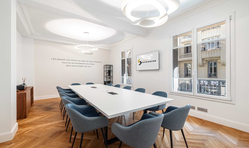 Bureau de l’agence Concept Patrimoine à l’agence Verdi à Nice